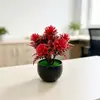 Simulação Ornamento Bonsai Plástico Mini Flores Artificiais Pequenas Plantas em Vasos Flores de Simulação Mesa de Café Mesa de Escritório Decoração de Mesa Pequeno Fresco