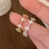 Corea del Sur Lujo Ligero Elegante Sentido de Alta Gama Anillo Abierto de Circonita Diseño de Nicho Retro Sentido de la Moda Joyería Versátil Personalizada