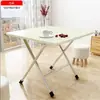 Mesa Plegable, Mesa de Comedor Plegable, Mesa de Estudio para Dormitorio de Residencia Estudiantil, Mesa de Comedor para el Hogar, Mesa para Exteriores, Ampliada y Reforzada para Uso en Puesto
