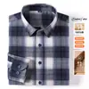 Camisa de franela a cuadros de alta gama, talla grande transfronteriza para hombre, casual, manga larga, abrigo para primavera y otoño de Amazon, camisa para hombre