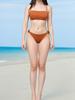 Nuevo traje de baño bikini dividido para mujer, traje de baño para vacaciones en la playa, traje de baño para aguas termales, traje de baño familiar, traje de baño sexy