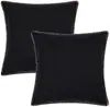 Fronha de Algodão e Linho Colorida com Borda Estilo Normcore Popular da Amazon Fronha para Decoração de Sofá de Sala de Estar Casa