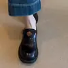Zapatos Mocasines con Tacón Oculto de Flor de Camelia 2026 para Mujer, Zapatos de Cuero de Moda Retro para Viajar, Zapatos Individuales Versátiles de Suela Gruesa