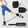 Conjunto de Bandas Elásticas de Resistência com Tira no Tornozelo, Novo Modelo Transfronteiriço, Equipamento de Exercício Físico, Peso de Tornozelo, Yoga, Exercício Elástico