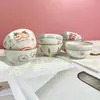 Tigela Doméstica de Cerâmica de 4,5 polegadas Tigela de Cerâmica de Shanxi Venda por Atacado Cor Sob Esmalte Tigela de Arroz Louça Loja de Dois Reais Barraca de Rua