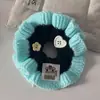 Goma para el Cabello de Hilo de Doble Punto Color Macarrón para Otoño e Invierno, Accesorio para el Cabello Versátil y Elegante para Moño
