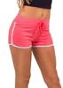 Shorts esportivos femininos europeus e americanos transfronteiriços Calças quentes femininas com cadarço Calças quentes Roupa externa Fitness Running Yoga Shorts esportivos