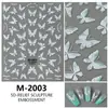Nuevas Calcomanías para Uñas de Mariposa, Accesorios Decorativos Suaves y Portátiles, Calcomanías 3D en Relieve, Calcomanías para Uñas de Concha, Tridimensional