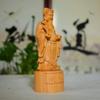 Talla en Madera de Tuya en Figura, Deidad Yuanbao Ruyi, Apertura de Tienda Física, Artesanías de Personajes