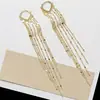 Pendientes Largos con Borlas de Moda Nuevos Tendencia Estilo Coreano Elegantes Influencer Tachuelas de Corazón Estilo Diosa Pendientes para Mujer Venta al por Mayor