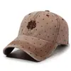Nuevo Sombrero de Sol de Algodón Lavado Vintage, Gorra de Béisbol Bordada de Lunares Unisex, Gorra de Pico Moderna y Versátil
