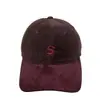 Gorra de béisbol de pana estilo japonés para otoño e invierno, bordada con la letra S, gorra de visera de pato con bloques de color, marca de moda, adecuada para cabezas grandes, hace que la cara se vea más pequeña, estilo para parejas