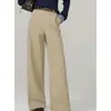 Pantalones anchos hechos a medida para mujer, nuevos pantalones casuales de primavera de venta caliente para mujer, pantalones rectos fluidos, pantalones adelgazantes de longitud completa