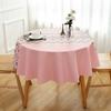 Mantel redondo de PVC para mesa de comedor, de plástico, resistente al agua, al aceite, sin lavado, antiescaldaduras, para mesa de centro de hogar.