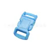 Em estoque 10mm corda de guarda-chuva colorida curvada pulseira fivela plástica pequena acessórios de corda para bagagem animal de estimação fivela ajustável