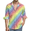 Camisa Hawaiana de Playa de Verano 3D Moda Casual Versátil Camisa de Manga Larga de Lunares