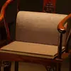 Cojín para Respaldo de Silla de Palosanto Estilo Chino, Cojín Integrado de Asiento y Respaldo para Silla de Té, Sillón, Cojín de Soporte Lumbar, Soporte Engrosado para Cintura