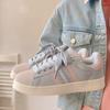 Tênis Verde Menta Estilo Coreano 2026 Novo Modelo Tênis Verde Menta para Mulheres Original Nicho Retrô Casual Sola Grossa Sapatos de Treino Alemães