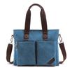 Venta al por mayor de fábrica nuevo maletín de lona para laptop para hombre simple de negocios casual para hombre bolso bandolera de hombro