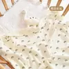 Manta Envolvente de Tela Crepé de una o Doble Capa de Algodón Puro para Recién Nacidos en la Sala de Partos, Toalla de Baño de Gasa, Manta Delgada, Artículo de Venta Caliente Transfronteriza