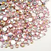 Resina Misturada SS6-30 Cor AB Strass Nail Art Flat Bottom Drill DIY Capa de Celular Acessórios de Roupa Urso Violento Atacado