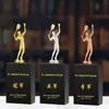Personalização de Troféus e Medalhas de Cristal para Badminton, Basquete, Futebol, Competições Esportivas, Reuniões Anuais, Gravação Criativa Comemorativa