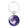 Acessórios estilo chinês Yin Yang Tai Chi Oito Trigramas Pegadas de Gato Pedra do Tempo Chaveiro Corrente de Chaveiro para Personalizar