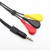 Hebilla de electrodo de ECG sub-línea alargada conector macho de audio de 3,5 MM A hebilla hembra de electrodo de 4,0 uno A cuatro uno A tres