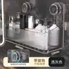 Estante giratorio con ventosa para baño, instalación sin taladro, estante de almacenamiento de pared desmontable, estante de almacenamiento de estilo de lujo ligero