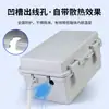Caja de Enchufe Exterior Tapa Protectora Caja de Batería Portátil a Prueba de Lluvia Caja de Toma de Corriente Cable de Extensión Caja de Poste de Carga para Coche Batería