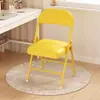 Cadeira Dobrável para Uso Doméstico, Cadeira de Quarto, Cadeira de Jantar, Confortável para Sentar por Longos Períodos, Banqueta para Quarto de Aluguel, Cadeira com Encosto, Cadeira de Escritório para Dormitório
