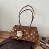 Bolso de lunares elegante transfronterizo de comercio exterior para mujer, nuevo, de alto valor, nicho, para ir al trabajo, bandolera, bolso de hombro versátil y moderno