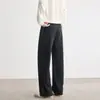 Calça Casual Masculina Estilo Old Money 2026 Outono/Inverno Nova Marca Tendência Vintage Versátil Reta Solta Longa Atacado