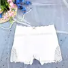 Shorts de Segurança Anti-Exposição com Renda Transfronteiriça Sem Costura Cor Sólida Elástico Seda Gelada Tamanho Grande Boxer Sexy Feminino