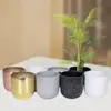 Vaso de Flor de Melamina em Forma de Arco Estilo Nórdico, Imitação de Porcelana, para Uso Doméstico na Sala de Estar, Adequado para Plantas Verdes Como Árvore da Fortuna e Palmeira Areca
