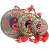 Espejo Bagua de aleación de colores con colgante Feng Shui, venta al por mayor, 24 términos solares, 12 zodíacos, Tai Chi, Yin y Yang, espejo Bagua.