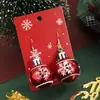Joias Personalizadas Transfronteiriças Brincos de Liga de Natal Chapéu de Natal Rena Strass Árvore de Natal Homem de Gengibre Brincos Atacado