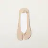 Calcetines de seda helada de dos dedos para mujer, finos de verano, de corte bajo, antideslizantes, de dedo dividido, calcetines invisibles cortos, transpirables, absorbentes de sudor y resistentes al olor