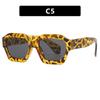 Gafas de sol poligonales retro a juego con el color, modernas gafas de sol de playa personalizadas europeas y americanas, modernas gafas de sol con protección solar para fotos de calle.