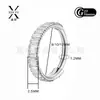 Pendientes de Aro de Titanio G23 tipo Rock Candy Europeos y Americanos Transfronterizos con Circonita Cúbica Lateral Anillo para la Nariz Pendientes de Aro sin Costura