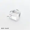 Base Quadrada de Vidro Artificial Bola de Cristal Esfera Transparente Joia Espécime Mineral Suporte de Bola para Exibição de Minerais Base Ornamentada Suporte
