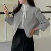 Nueva chaqueta de mujer estilo coreano inspirada en Chanel, nuevo modelo otoño e invierno 2026, bolsillos texturizados, elegante y adecuada para ir al trabajo
