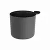 Vaso de flores autoirrigável para pessoas preguiçosas, adequado para exibição em aluguel na sala de estar, quarto, uso interno, vaso de flores grande redondo de chão com pernas de madeira maciça