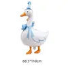 Tema de Rancho Rural Pollo Pato Ganso Pato Lindo Caminando Ganso Blanco Gato Decoración de Cumpleaños Globos de Papel de Aluminio Venta al por Mayor