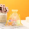 Em estoque saco de organza liso com cordão atacado saco de embalagem com cordão para presente doce saco de malha pérola