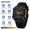 El Nuevo Reloj Electrónico de Sanda es un Éxito Transfronterizo, Reloj Estudiante Multifuncional Resistente al Agua, Reloj Deportivo Transparente Cuadrado Resistente al Agua para Hombres y Mujeres