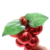 Bolinha de Natal cacho de uva artificial Bolinha de Natal Enfeite de árvore de Natal Bola de plástico Bola brilhante Bola pendurada decorativa para decoração de cena de atmosfera