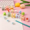 Goma de Borrar de Dibujos Animados de Bolita Linda Estudiante Creativo Aspecto Atractivo Sin Migas Súper Limpia Sin Dejar Rastro Goma de Borrar Pequeño Regalo