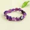 Pulseira de Ametista Natural Ai Yu Formato Irregular Transmissão ao Vivo de E-commerce Atacado Transfronteiriço S5030803