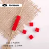 Cadena de Caramelos Cuadrados de Colores para Teléfono Móvil, Joyería, Pulsera, Hecho a Mano, Cuentas DIY, Bolsa de Cuentas Sueltas, Collar Colgante, Accesorios de Joyería para el Cabello